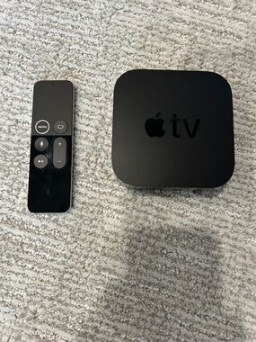 Apple TV 4K Streaming Player with Black Siri Remote - Black